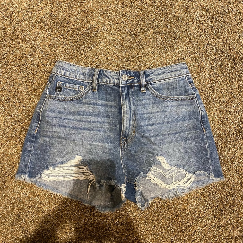 Kancan high rise denim shorts